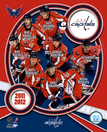 Framed Washington Capitals 2011-12 Team Composite Print