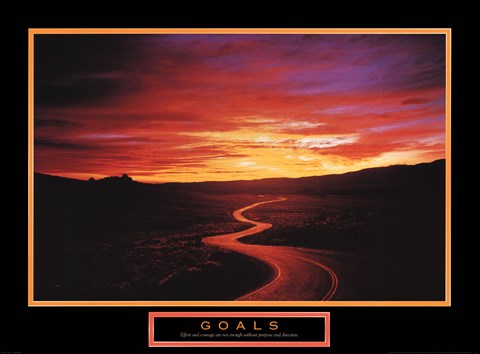 Framed Goals - Sunset Road Print