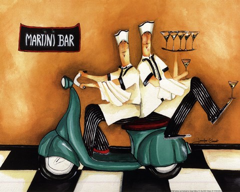 Framed Martini Bar Print