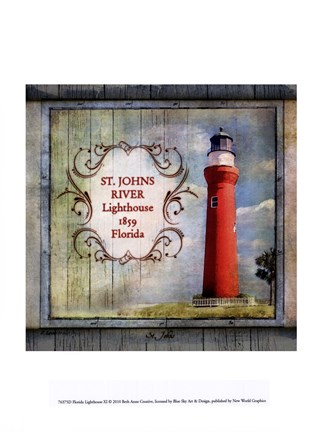 Framed Florida Lighthouse XI Print