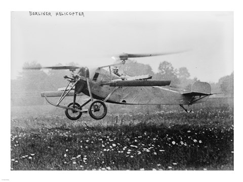 Framed Berliner Helicopter Print