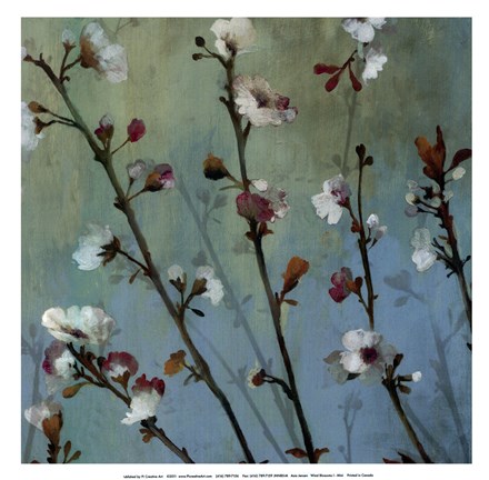 Framed Wind Blossoms I - mini Print