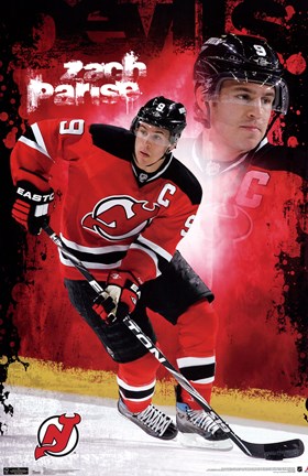 Framed Devils&#174; - Z Parise 11 Print