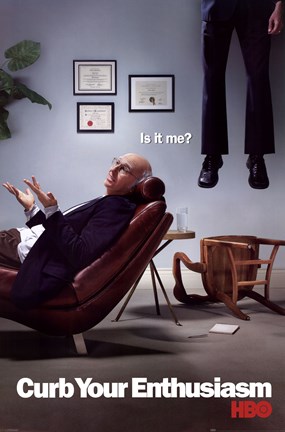 Framed Curb Your Enthusiasm - Is It Me? Print