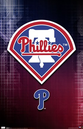 Framed Phillies - Logo 10 Print