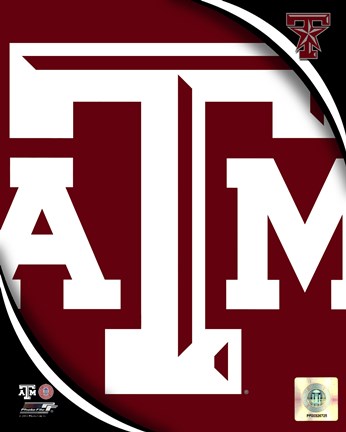 Framed Texas A&amp;M University Aggies Team Logo Print