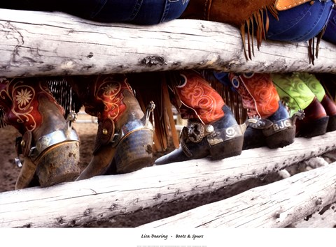 Framed Boots &amp; Spurs Print