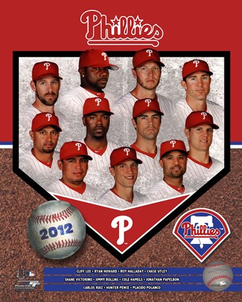 Framed Philadelphia Phillies 2012 Team Composite Print