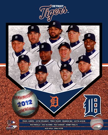 Framed Detroit Tigers 2012 Team Composite Print