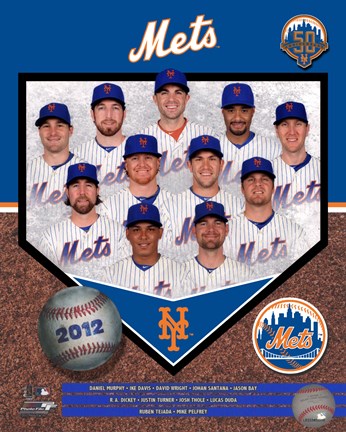 Framed 2012 New York Mets Team Composite Print