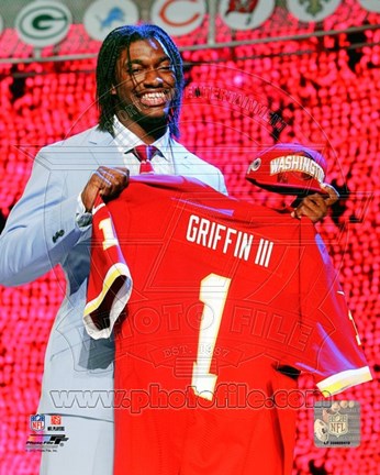 Framed Robert Griffin III 2012 NFL Draft #2 Draft Pick Print
