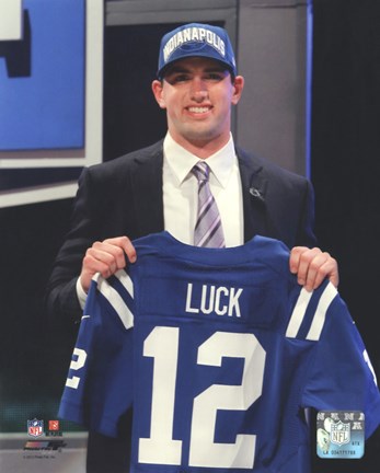 Framed Andrew Luck 2012 NFL Draft #1 Draft Pick Print
