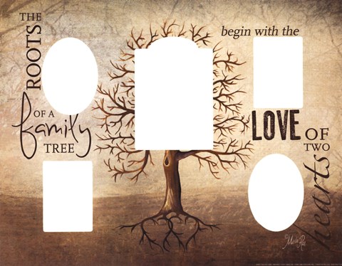 Framed Family Tree Photomat Print