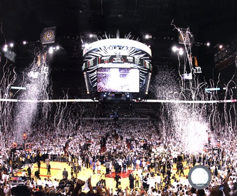 Framed American Airlines Arena Game 5 of the 2012 NBA Finals Print