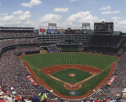 Framed Rangers Ballpark 2012 Print