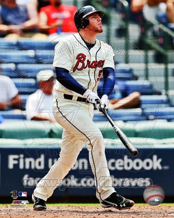 Framed Freddie Freeman 2012 Print