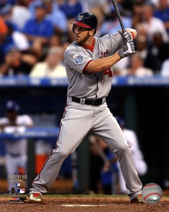 Framed Bryce Harper 2012 MLB All-Star Game Action Print