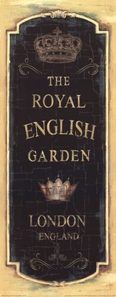 Framed Garden View IX - Royal English Print