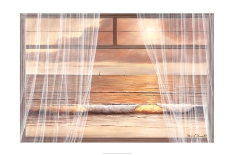 Framed View of Sunset Print