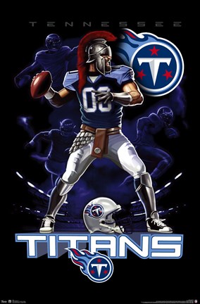 Framed Titans Quarterback 12 Print