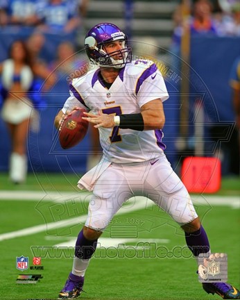 Framed Christian Ponder 2012 football Print