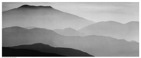 Framed Mountain Ridges Print