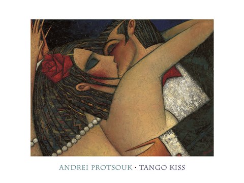 Framed Tango Kiss Print