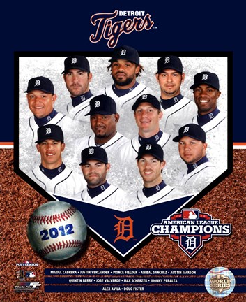 Framed Detroit Tigers 2012 American League Champions Composite Print