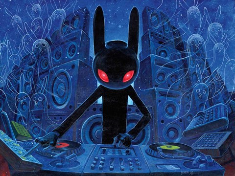 Framed DJ BlackRabbit Print