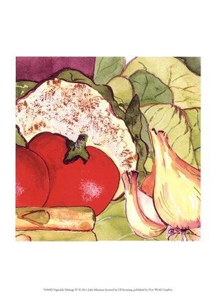 Framed Vegetable Melange IV Print