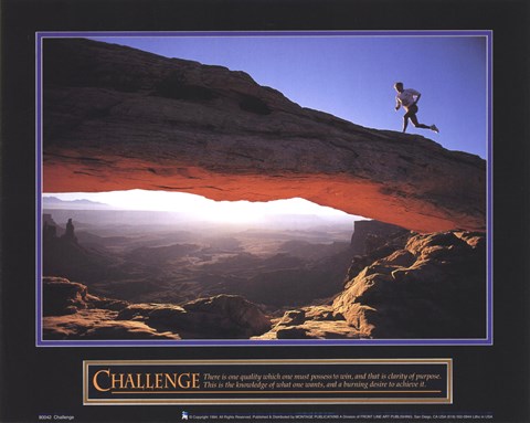 Framed Challenge-Runner Print