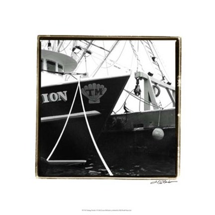 Framed Fishing Trawler I Print