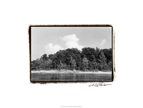 Framed Serene Lake I Print