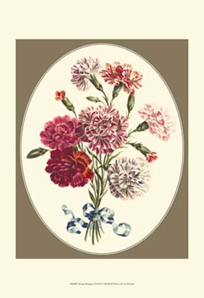 Framed Antique Bouquet VI Print