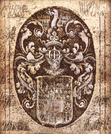 Framed Coat of Arms I Print