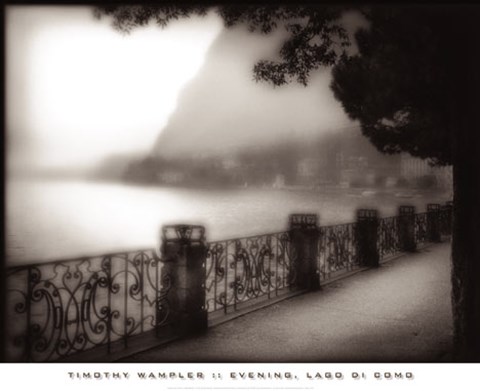 Framed Evening, Lago di Como Print
