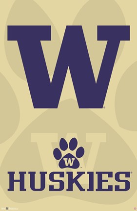 Framed University of Washington - Logo 13 Print
