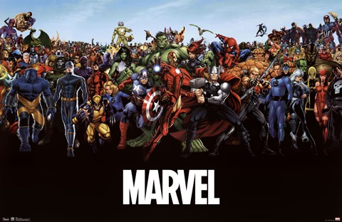 Framed Marvel - The Lineup Print
