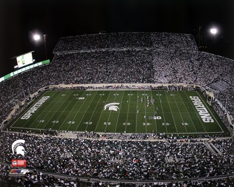 Framed Spartan Stadium Michigan State University Spartans 2012 Print