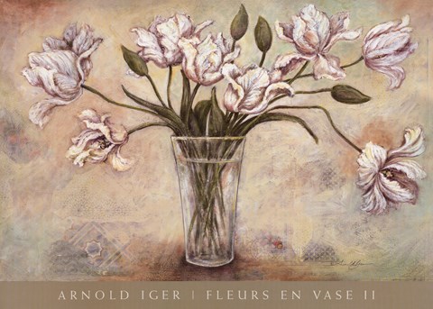 Framed FLEURS EN VASE II Print