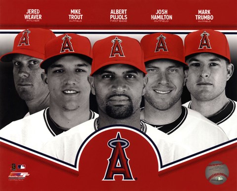 Framed Los Angeles Angels 2013 Team Composite Print