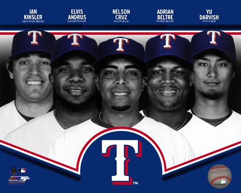 Framed Texas Rangers 2013 Team Composite Print