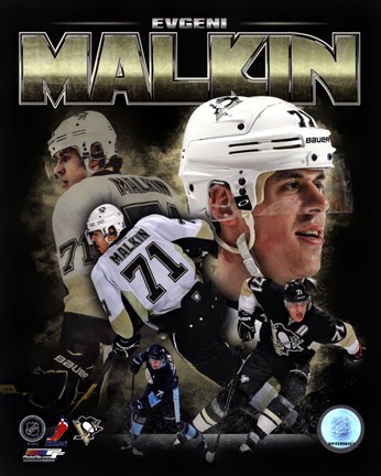 Framed Evgeni Malkin 2013 Portrait Plus Print