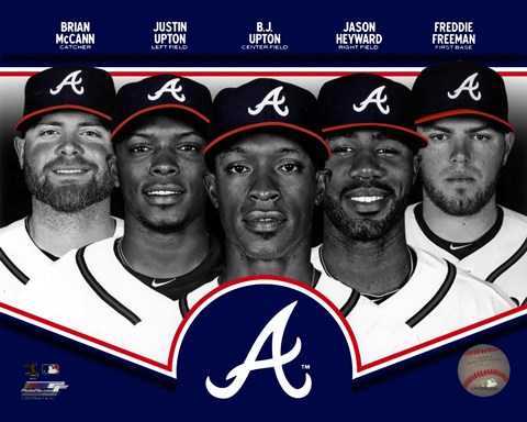 Framed Atlanta Braves 2013 Team Composite Print