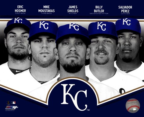 Framed Kansas City Royals 2013 Team Composite Print