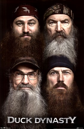 Framed Duck Dynasty - Beards Print