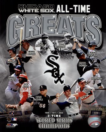 Framed Chicago White Sox All Time Greats Composite Print