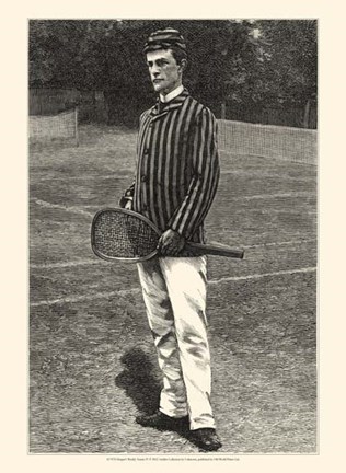 Framed Harper&#39;s Weekly Tennis IV Print