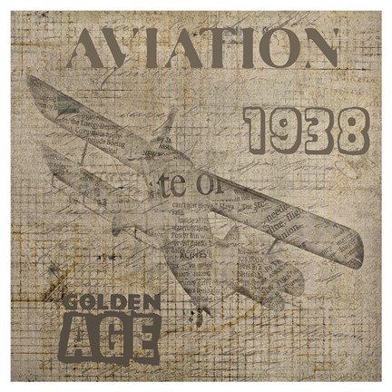 Framed Aviation IV- Mini Print