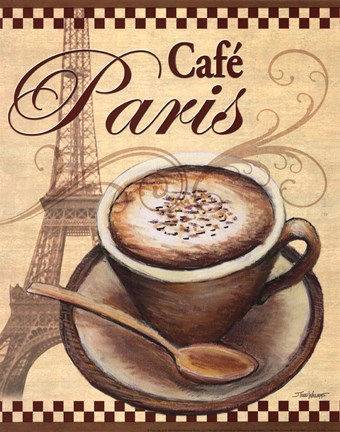 Framed Paris Cafe Print